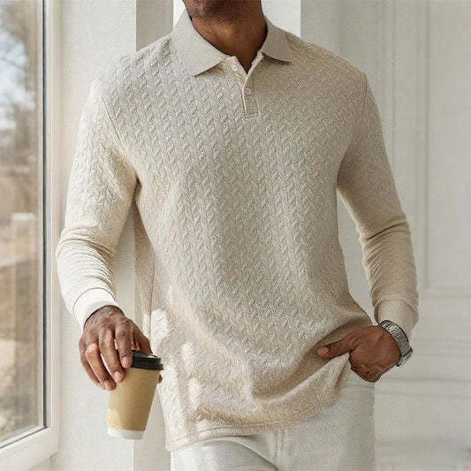 Men Long Sleeve Polo Shirt High Quality Male Clothing Office Polos T-Shirt Business Poloshirt Casual Fashion Polo T Shirt Men